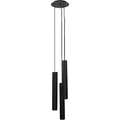 Licht-Erlebnisse Hängeleuchte GU10 Ø 20 cm Schwarz Metall Modern Pendelleuchte