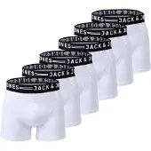 Jack & Jones JACK&JONES Herren Boxer Shorts, 6er Pack - SENSE TRUNKS, Baumwoll-Stretch