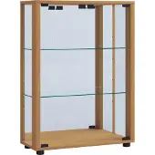 Hioshop Sammel Stand Vitrine Holz Glas Sintalo Spiegel