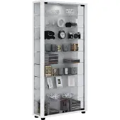 Hioshop Sammel Stand Vitrine Holz Glas Lumo Maxi