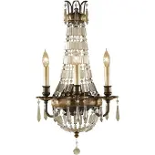 Elstead Lighting Elstead Bellini Wandleuchte E14 3-fach Oxidierte Bronze, Britische Bronze