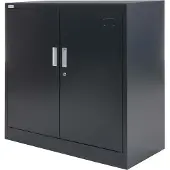 Jet-Line Aktenschrank KIEW dunkelgrau-anthrazit knock-down 90x40x90cm