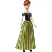 Mattel , Disney Frozen Die Schneekönigin Puppe Singen Anna Italienische Version, Bunt