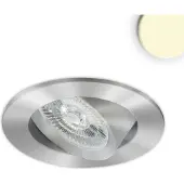 ISOLED LED Einbauleuchte Slim68 Alu gebürstet, rund, 9W, warmweiß, DALI dimmbar