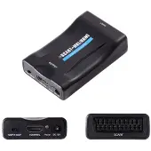 Hapena Scart zu HDMI 2451010002 Konverter,720/1080p,USB-powered