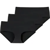 Schiesser Damen Panty, 3er Pack - Invisible Cotton, Nahtlos, Vorteilspack