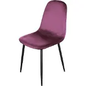 HTI Stuhl Savannah Samt Pink, BxHxT 43x86x54 cm, Sitzhöhe 48 cm, belastbar bis 120 kg