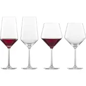 Zwiesel Glas Glas PURE Bordeaux und Burgunder Rotweingläserset 4-tlg.