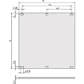 Schroff PART.FRONT PANEL 2U 28HP AN/CR