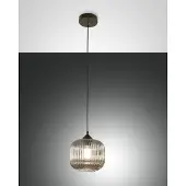 FABAS LUCE Pendelleuchte Dock E27 Ø200mm Grau