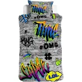 TRAUMSCHLAF Bettwäsche Graffiti OMG