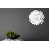 Ebuy24 Storlien Weihnachtsstern mit Licht Papier Ø46 cm Pendelleuchte weiß.