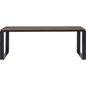 Ebuy24 Martinus Gartentisch 100x210cm schwarz,braun.