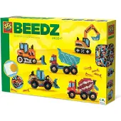 SES Creative Beedz 06206 Bügelperlen-Set Baufahrzeuge, 2400 Perlen für Fahrzeugkonstruktionen, 2400 Stück(e), 5 Jahr(e), Junge, Kind, Mehrfarbig, Nicht für Kinder unter 36 Monaten geeignet