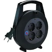 Brennenstuhl Kabelbox Vario Line, Kabellänge 15 m mit 4 Schutzkontakt-Steckdosen