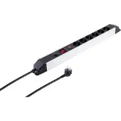 Shiverpeaks S/CONN maximum connectivity Alu Steckdosenleiste 6-fach mit Überlast- und Überspannungsschutz (09-20565)