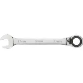 WGB Maulschlüssel mit Ringratsche Schraubenschlüssel gekröpft SW 13 mm Stahl