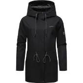 Ragwear Funktionsmantel "Outdoorjacke Urbanna Remake", Damen, Gr. XS, schwarz, Obermaterial: 100% Polyester Pol. recyc.. Obermaterial: Futter: 100% Polyester Pol. recyc.., Mäntel Funktionsmantel