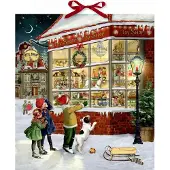 Coppenrath Verlag Wand-Adventskalender - Vor dem Spielzeugladen