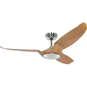 CasaFan Eco Talos Deckenventilator holz hell Metall DC-Motor Ø 135cm - , Eco Talos, Holz, für Wohnzimmer, Metall, Modern
