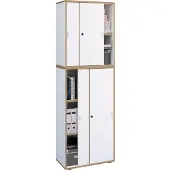 VCM Büroschrank Schiebetüren Salia 5fach B60