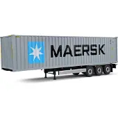 Solido 1:24 Container Anhänger blau