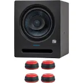 PreSonus Studio-Monitor Eris Pro 8 mit Boxenfüße Rot
