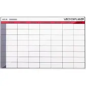 BI-Office Glasboard Wochenplaner 7 Tage 78x48cm