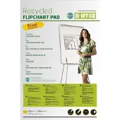 BI-Office umweltfreundlicher Flipchartblock Earth, recyceltes 70g/m2 Papier, selbstklebend (5er-Pack)