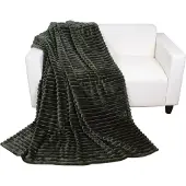 Mojawo Wohndecke Kuscheldecke Wolldecke Sofadecke Cord Optik 150x200cm