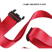 König Design 2x Kreuz Kofferband Koffergurt, Farbe:Schwarz / Bunt