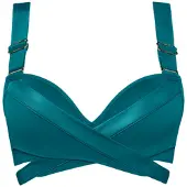 Marlies Dekkers Cache Coeur Quetzal Green Push Up Bikini Top Größe: 80B | Bikinis Outlet | Damen | Grün