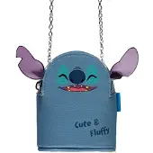 Difuzed Disney Lilo & Stitch - Stitch, Frau, Handtasche, Klein, Reißverschluss, Disney Lilo & Stitch, Blau