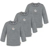 Normani 3er Pack Baby Merino Longsleeve „Taupo" - 9467