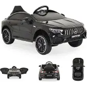 Moni Kinder Elektroauto Mercedes-AMG CLA 45 Bluetooth Fernbedienung vier Motoren schwarz