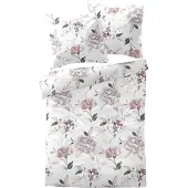 TRAUMSCHLAF Biber Bettwäsche Atherton rose 155x220 cm + 80x80 cm