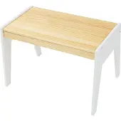 En.casa Kinderschreibtisch mit Stuhl 'Skinnskatteberg' Kiefernholz + MDF Holz / Weiß