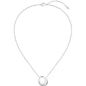 BOSS Kette mit Anhänger "NUGGET", silber (edelstahlfarben), Halsketten, Damen, Edelstahl, L: 50,5 B: 2mm, Kette mit Anhänger, B:2mm