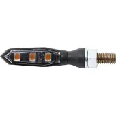 Highsider LED Blinkerpaar Sonic-X1 M8 Metall schwarz, getöntes Glas Unisexneutral850 - Motorradteile - Beleuchtung
