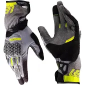 Leatt ADV HydraDri 5.5 Viz Schwarz Grau Gelb Wasserdichte Handschuhe Größe S