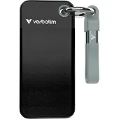Verbatim Pocket SSD, 1 TB, USB Typ-C, 3.2 Gen 2 (3.1 Gen 2), 1000 MB/s, 10 Gbit/s, Schwarz, Grau