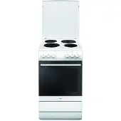 Amica Platten-Standherd "SHE 11511-1 W", Energieeffizienz: A, weiß, Herdsets, Bewährter Kochkomfort für den zuverlässigen Küchenalltag, Platten-Standherd