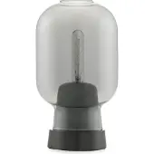 Normann Copenhagen Amp Tischleuchte, Rauchglas/Schwarz
