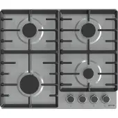 Gorenje G642ABX, Edelstahl, Integriert, 60 cm, Gaskochfeld, Gusseisen, 4 Zone(n)
