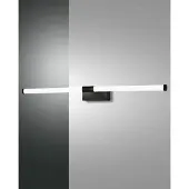 FABAS LUCE LED Bad-Wand/Spiegelleuchte Ago 55x88mm 14W Warmweiß IP44 Schwarz