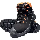 Uvex 65252, Unisex, Erwachsener, Sicherheitsstiefel, Orange, Schwarz, WR, HI, HRO, ESD, S3, SRC, Schnürverschluss