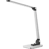 Hansa - Styro Hansa LED Tischleuchte Breeze, dimmbar, 3 Farbtemperaturen, bis 5800 K, 8,5 W, gebürstet, silber