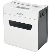 Leitz IQ 3M Protect Premium Aktenvernichter P5, Mikroschnitt 2 x 15 mm, 10 l, 3 Blatt Schnittleistung, Anti-Papierstau-Technologie, weiß
