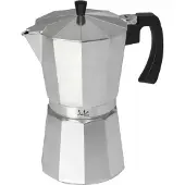 Jata Italienische Kaffeemaschine CCA12 Aluminium 12 Kopper Silberfarben