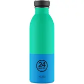 24Bottles - Urban Bottle - Wave - Blå, Grøn - 500 ml
